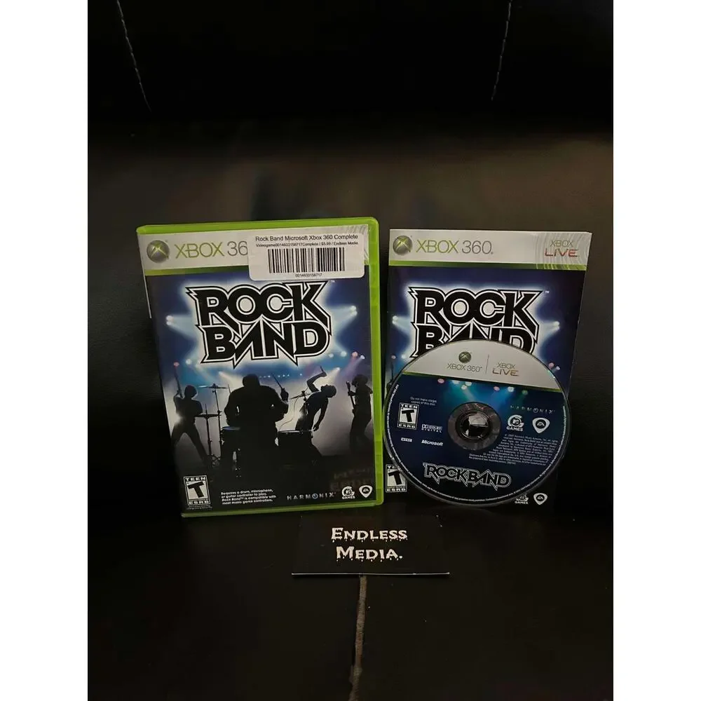 Rock Band Microsoft Xbox 360 CIB Video Game